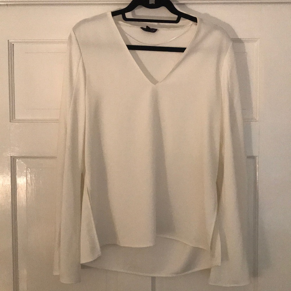 Top shop white bell sleeve top
